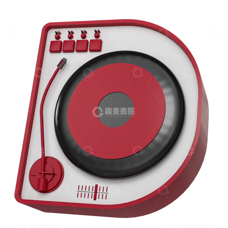 源文件下载【趣麦麦图】创意机械字母D