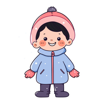 过冬天的男孩子