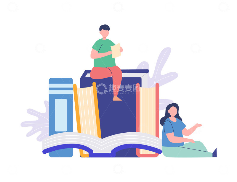 扁平简约阅读书籍