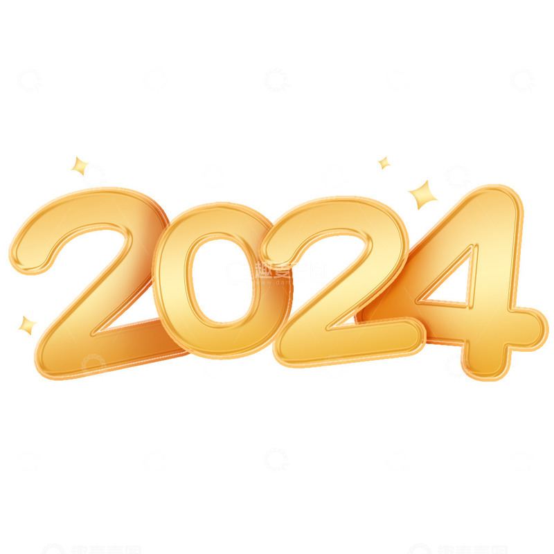 源文件下载【趣麦麦图】2024喜迎新春气球艺术字新年元素