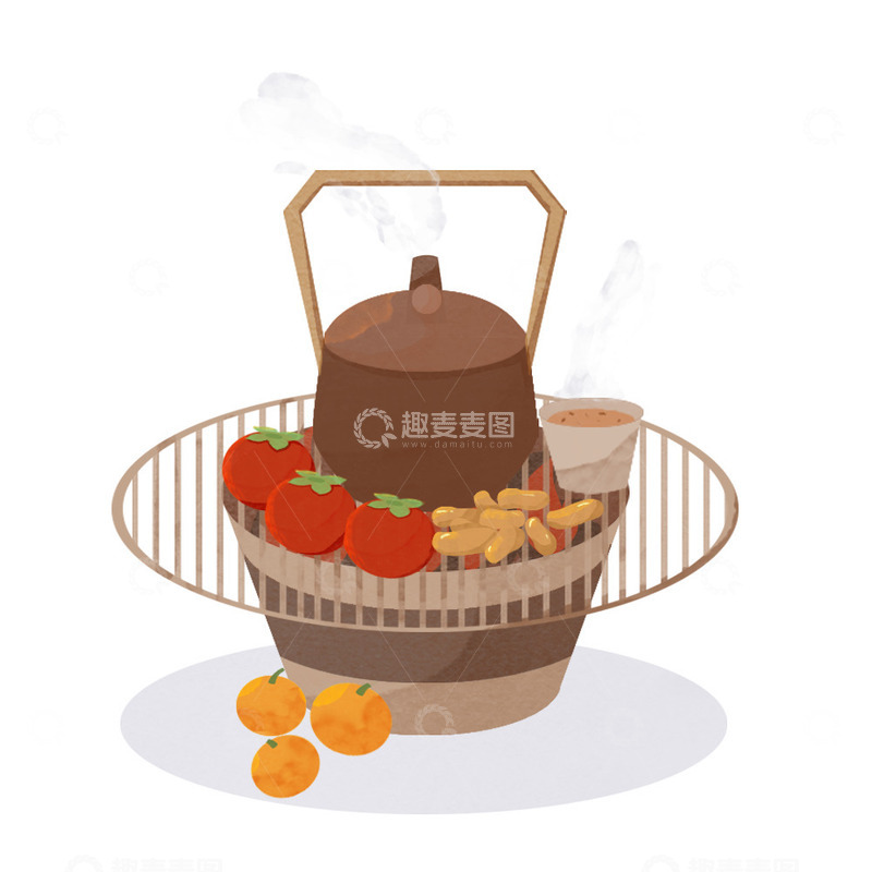 简约复古冬日煮茶