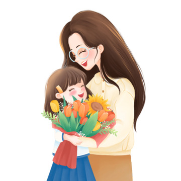 教师节送花女孩送老师花