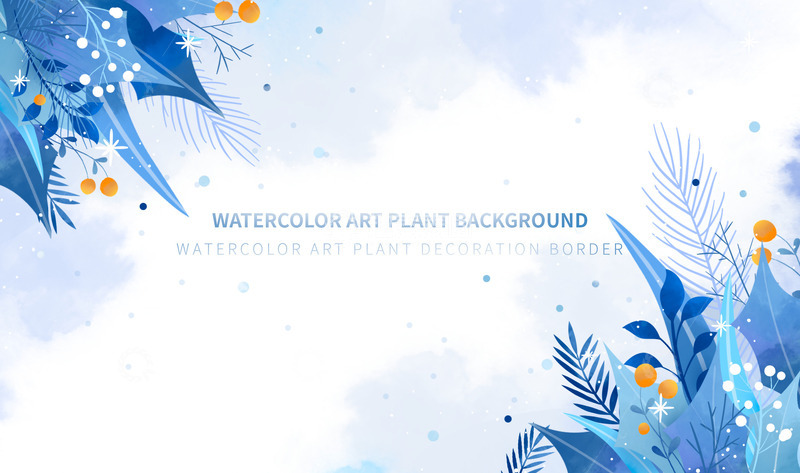 源文件下载【趣麦麦图】冬天淡雅小清新植物装饰雪花纹理装饰背景