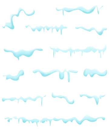 冬季雪帽下雪积雪元素