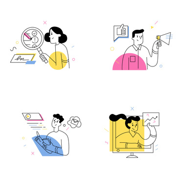 商务电脑放大镜