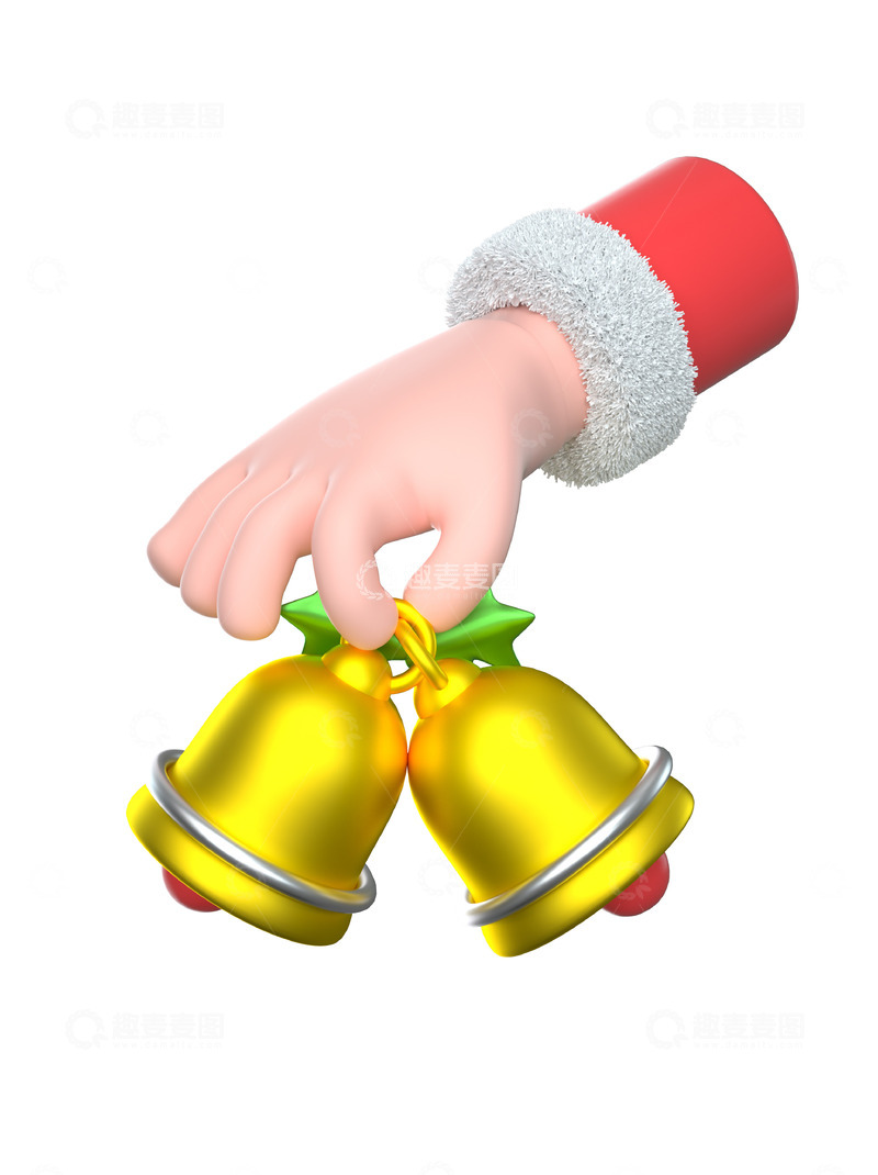 源文件下载【趣麦麦图】3D立体三维圣诞节小元素