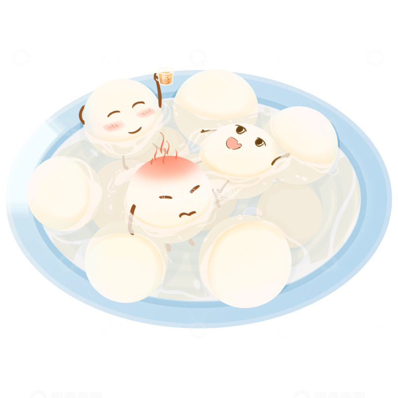 源文件下载【趣麦麦图】可爱的手绘卡通元宵