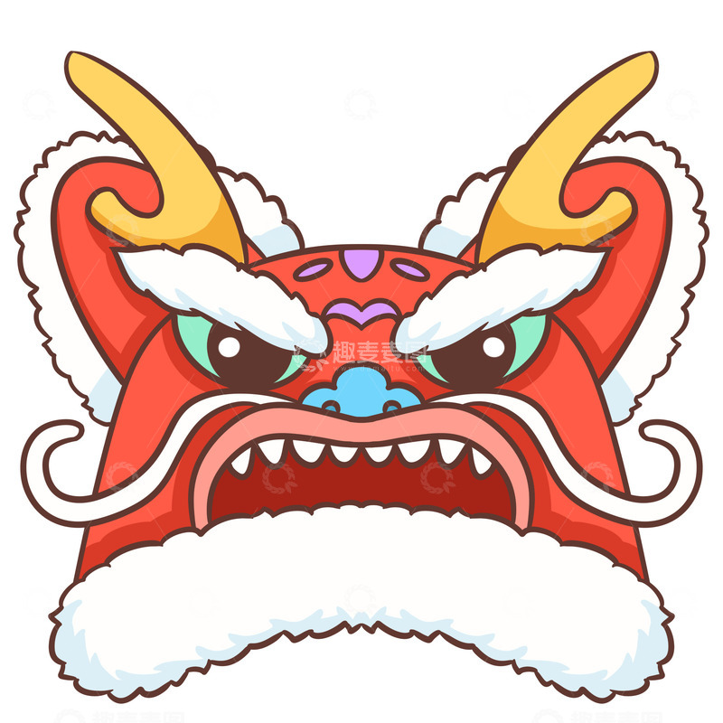 源文件下载【趣麦麦图】喜迎新年龙头帽