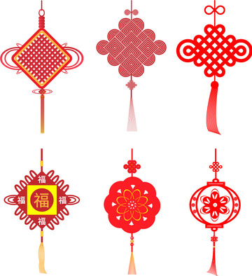 中国结吉祥好运中国风大红色喜庆传统风古风