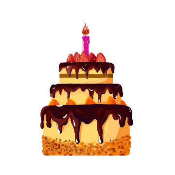 草莓巧克力生日蛋糕