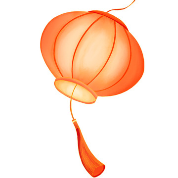 原创手绘春节元宵灯笼喜庆