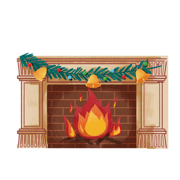 冬日圣诞壁炉
