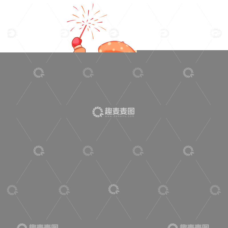 源文件下载【趣麦麦图】冬至元素冬至快乐放烟花人物