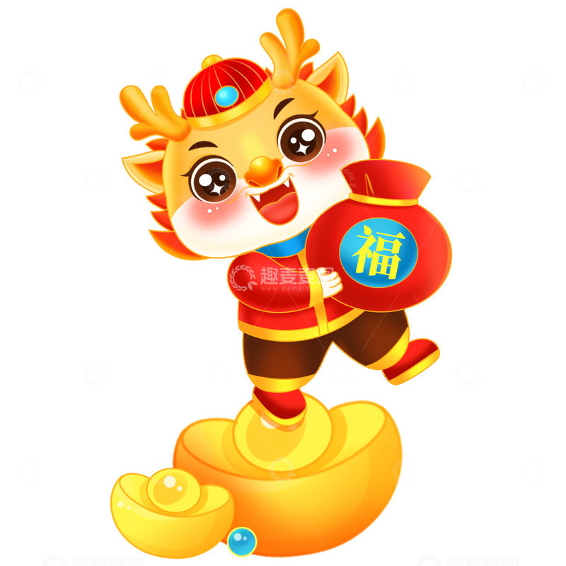 龙年春节新年龙IP卡通形象吉祥