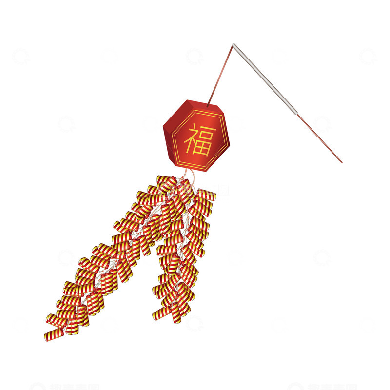 春节鞭炮喜庆爆竹新年烟花结婚婚庆除夕开业