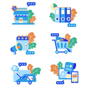 办公商城电脑图标