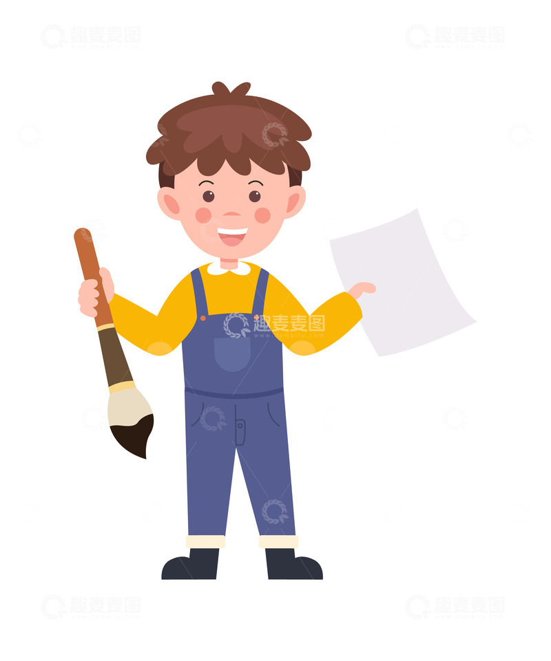 卡通简约书法兴趣班