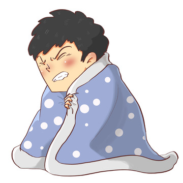 冬季寒冷寒潮人物