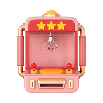 C4D娃娃机游戏机