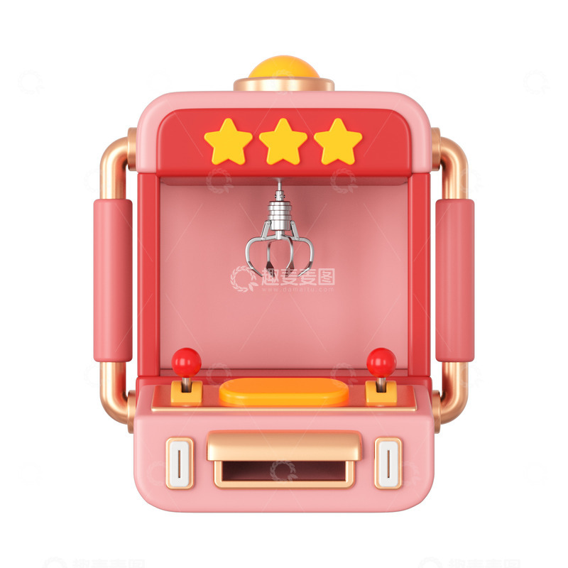 C4D娃娃机游戏机