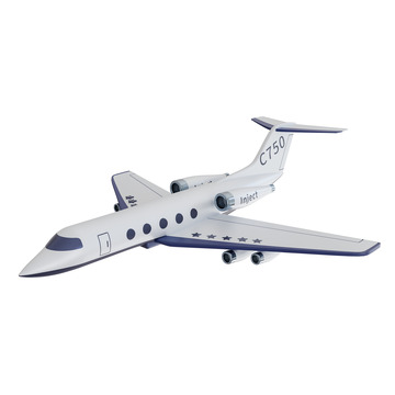 3D立体客机航空飞机模型