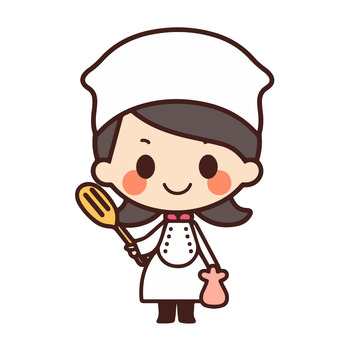 女厨师卡通插画