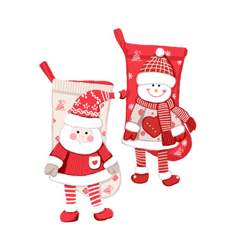 圣诞老人圣诞雪人圣诞袜