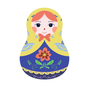 俄罗斯套娃欧洲娃娃女孩不倒翁