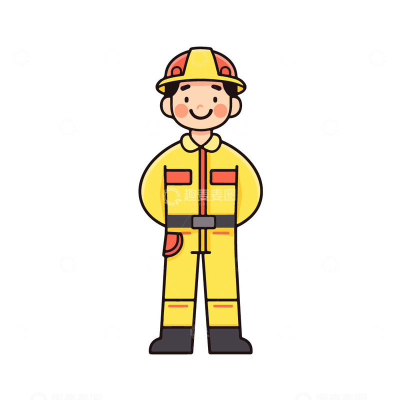 源文件下载【趣麦麦图】卡通工人插画
