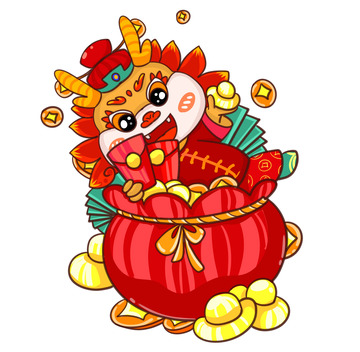 金银财宝的小龙