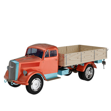 橙色复古货运卡车