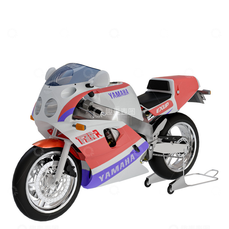 源文件下载【趣麦麦图】拉花赛车超跑摩托