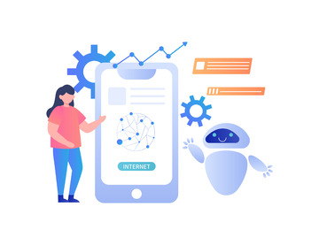 扁平简约智能机器人