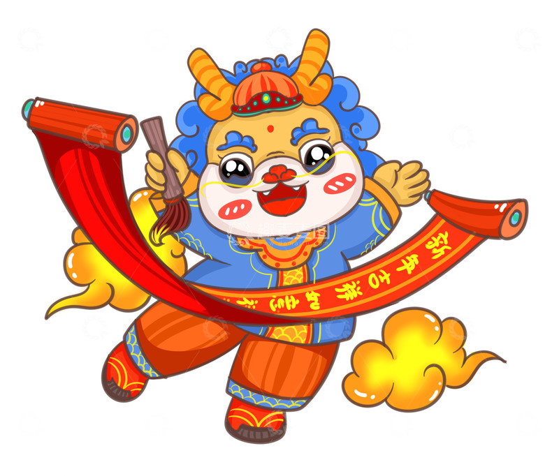 源文件下载【趣麦麦图】-新年如意新年小龙