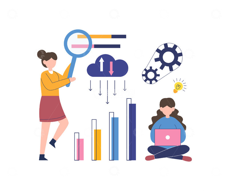 源文件下载【趣麦麦图】扁平简约金融办公人物元素