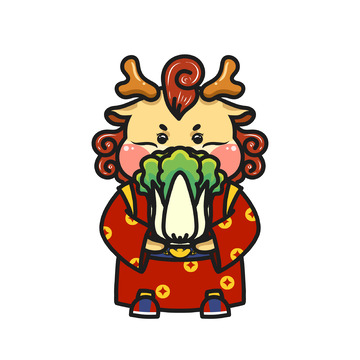 白菜龙 卡通龙
