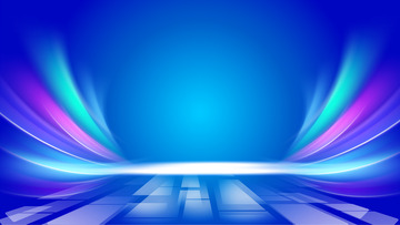 蓝色智能科技年会峰会展板背景