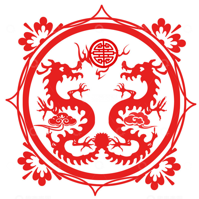 源文件下载【趣麦麦图】龙飞吉祥纹样