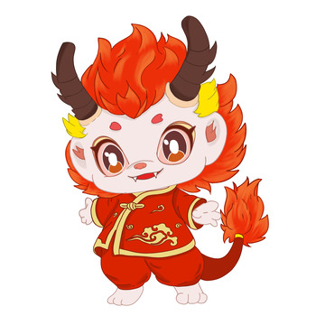 新年龙年形象卡通手绘IP