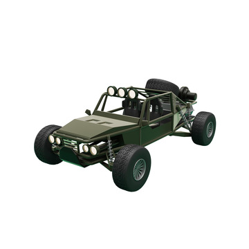 3D立体迷彩装甲山地越野汽车模型