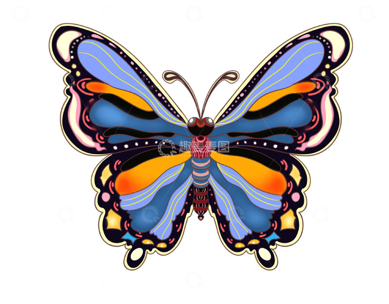 源文件下载【趣麦麦图】漂亮美丽的蝴蝶