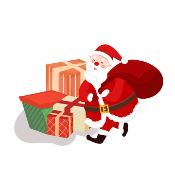 圣诞老人圣诞节发礼物