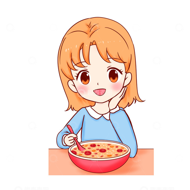 源文件下载【趣麦麦图】腊八粥元素节日人物