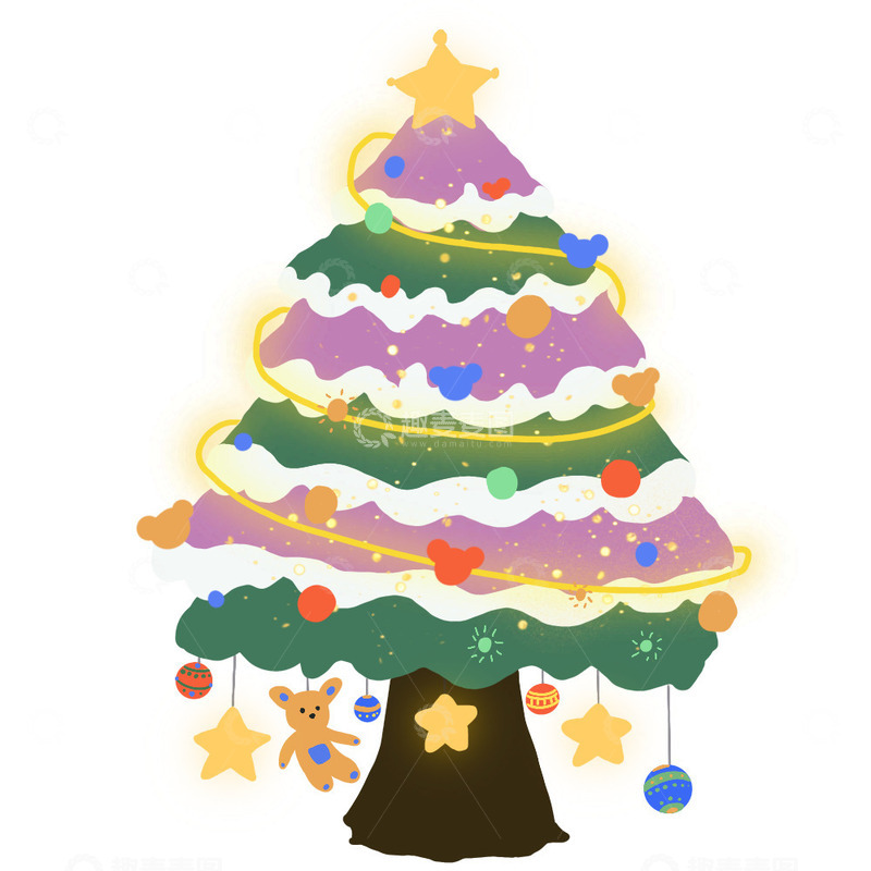 源文件下载【趣麦麦图】圣诞节主题元素