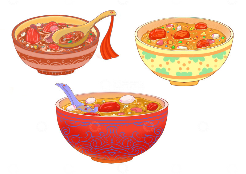 源文件下载【趣麦麦图】到了腊月八喝腊八粥