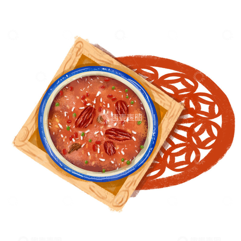 源文件下载【趣麦麦图】传统节日腊八节腊八粥五谷杂粮