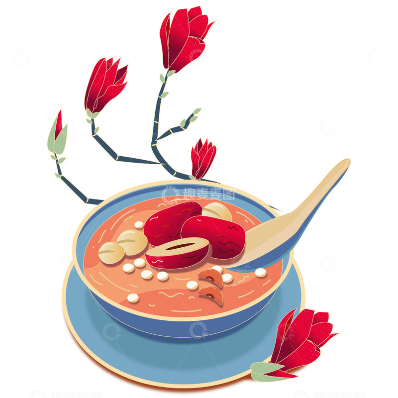 源文件下载【趣麦麦图】国潮腊八节腊八粥传统节日饮食