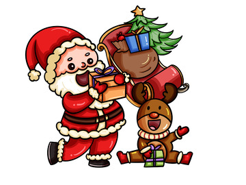 圣诞老人送礼物