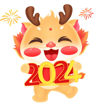 2024龙年可爱卡通IP元素