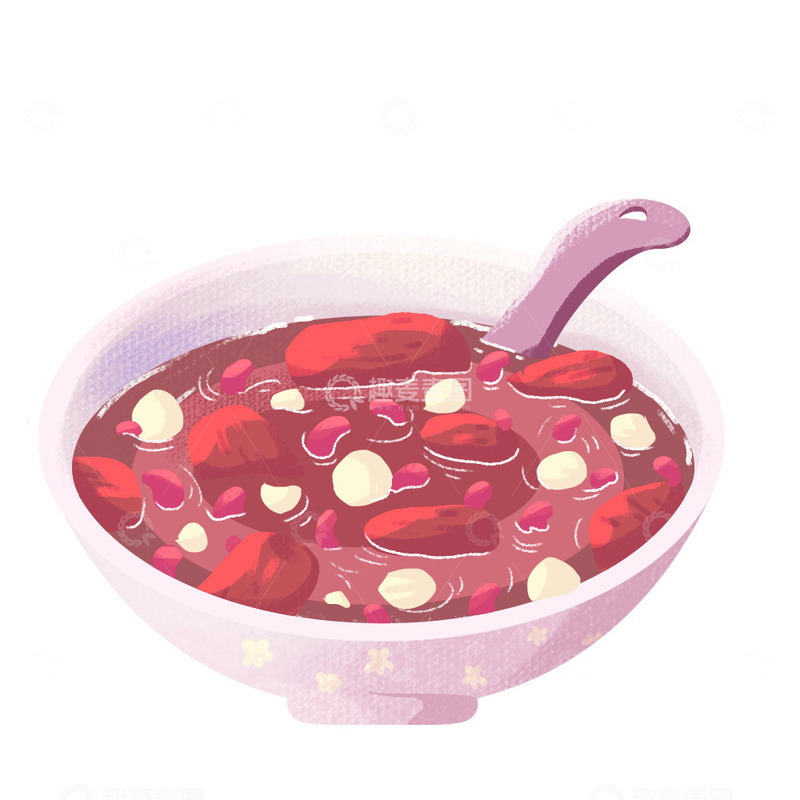 源文件下载【趣麦麦图】简约肌理腊八粥元素